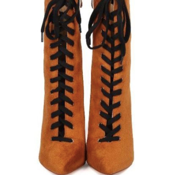 Cape Robbin Shoes - Cape Robbin Gigi11 brown suede lace up booties